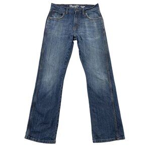 Wrangler Retro Jeans Mens 30x30 Relaxed Boot Mid Rise Medium Wash Denim